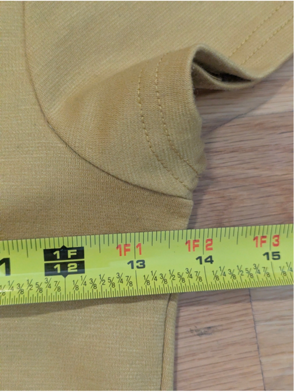 Rock Steady Dress Small Mustard Yellow Fit Flare - Picture 6 of 9